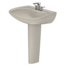 TOTO LPT242.4G#03 Prominence Oval Basin Pedestal Bathroom Sink With Cefiontect For 4 Inch Center Faucets - Bone