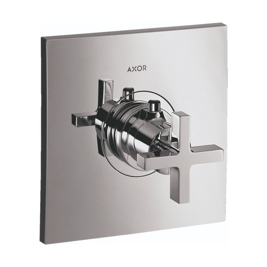 AXOR 39716001 Citterio Thermostatic Trim HighFlow with Cross Handle - Chrome