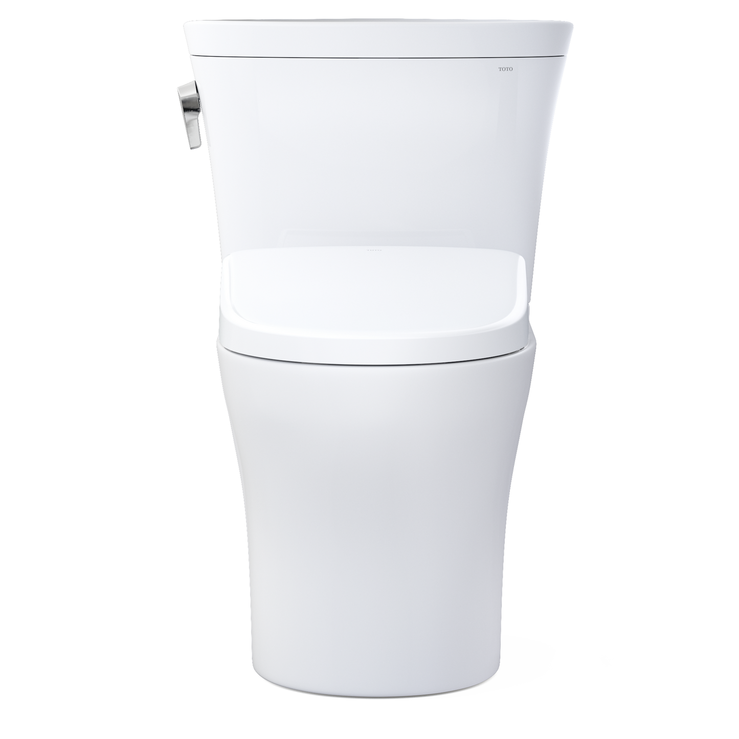 TOTO MW4484736CEMFGNA#01 WASHLET+ Aquia IV Arc Two-Piece Elongated Dual Flush 1.28 and 0.9 GPF Toilet with Auto Flush S7A Contemporary Bidet Seat , Cotton White