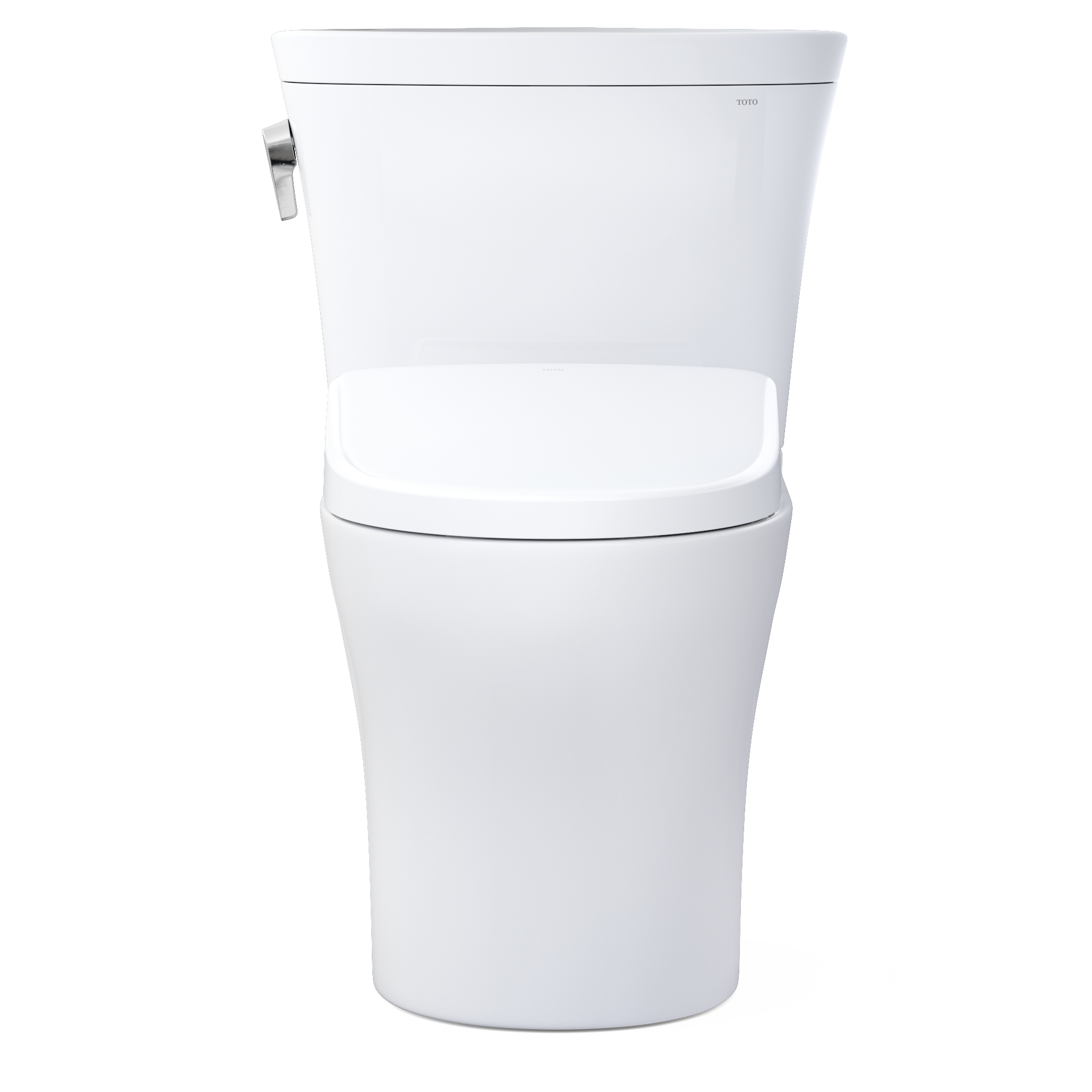 TOTO MW4484726CEMFGN#01 Washlet+ Aquia Iv Arc Two-Piece Elongated Dual Flush 1.28 And 0.9 Gpf Toilet With S7 Contemporary Bidet Seat - Cotton White