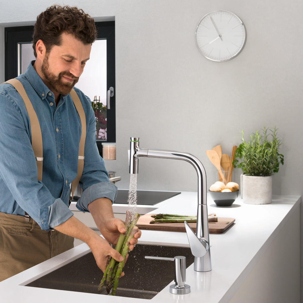 HANSGROHE 72823001 Talis Select S HighArc Kitchen Faucet, 2-Spray Pull-Out, 1.75 GPM - Chrome