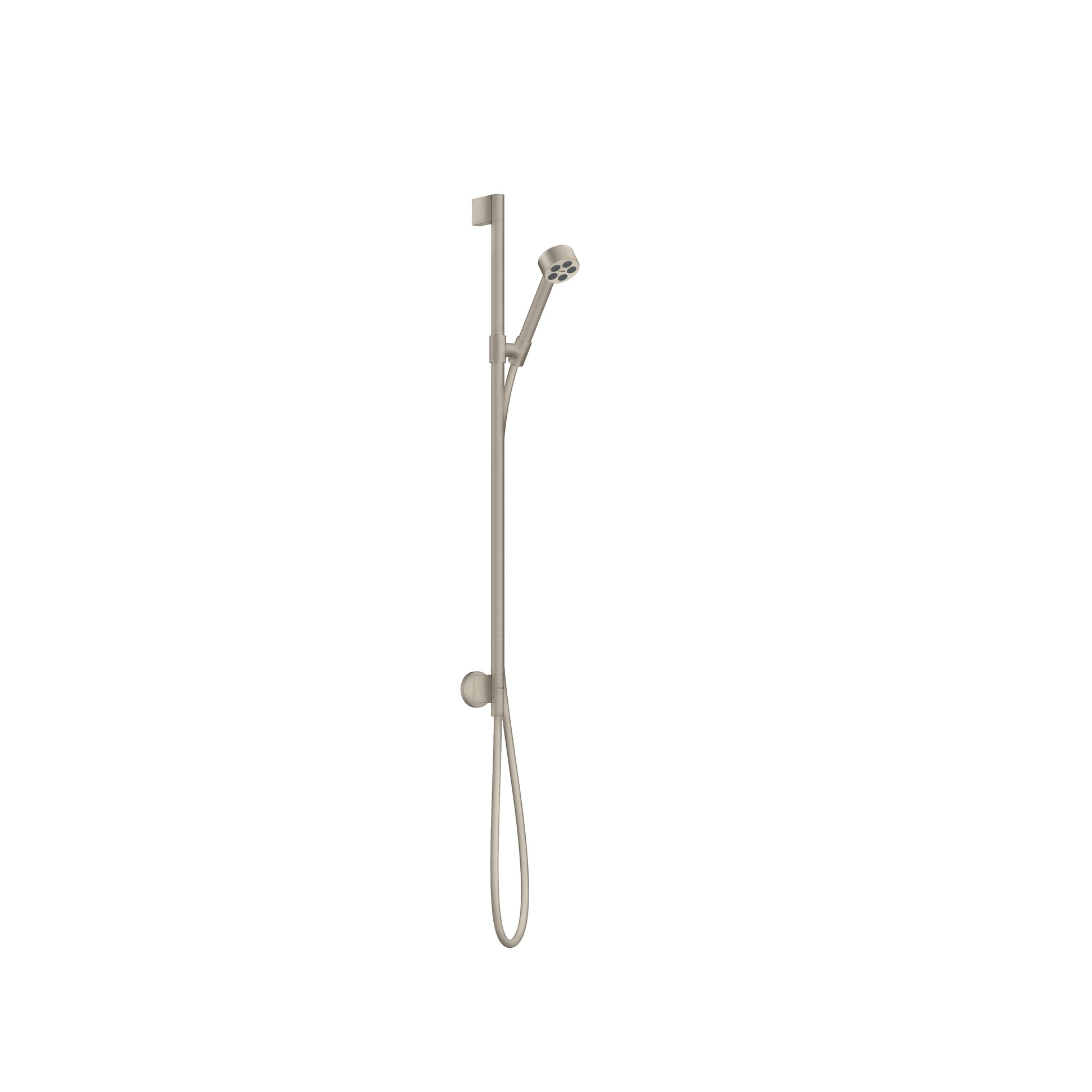 AXOR ONE Wallbar Set 75 1-Jet with Wall Outlet, 2.5 GPM in Brushed Nickel