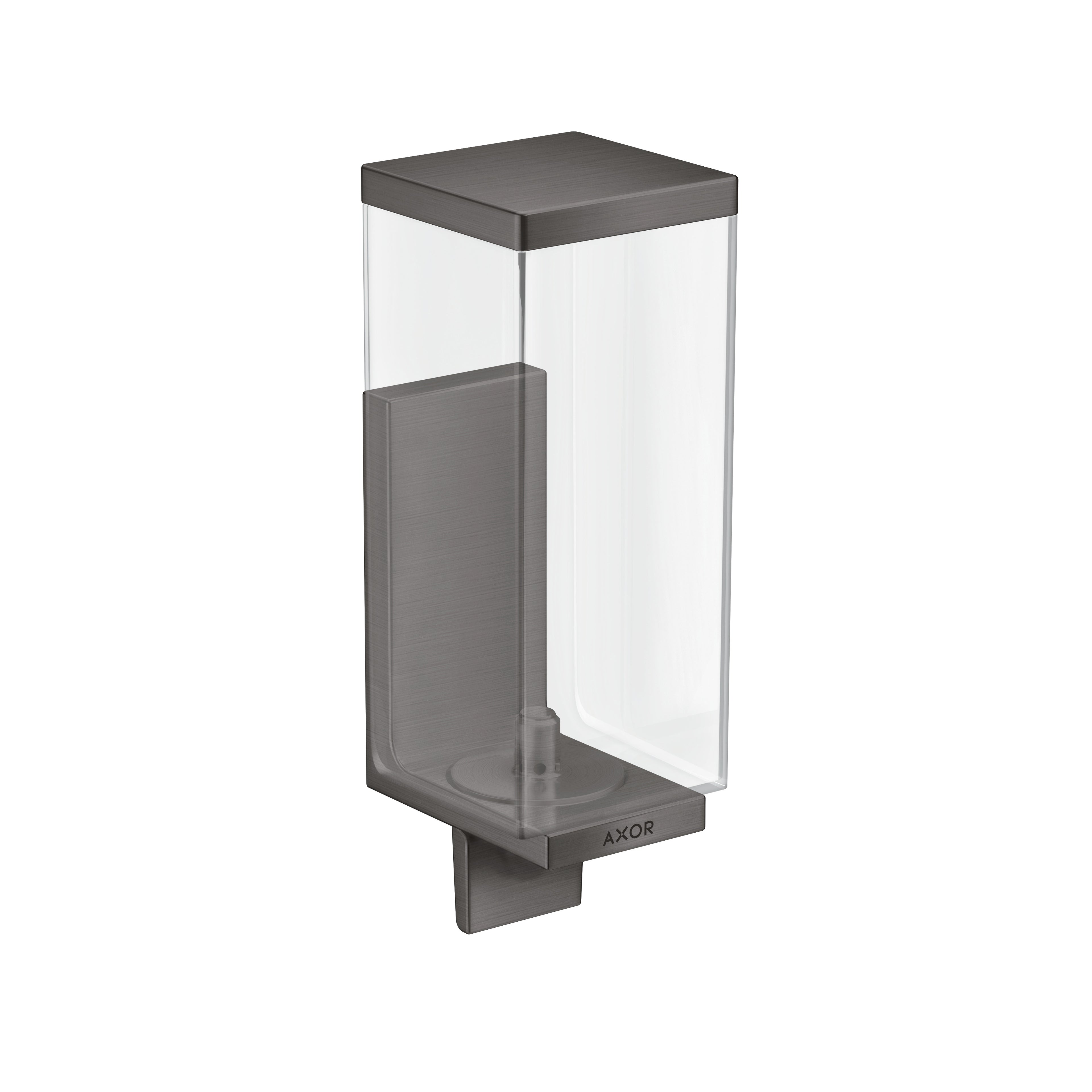 AXOR 42610340 Universal Rectangular Soap Dispenser - Brushed Black Chrome