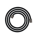 AXOR 28291340 Shower Solutions Textile Hose with Cylindrical Nut, 79" - Brushed Black Chrome