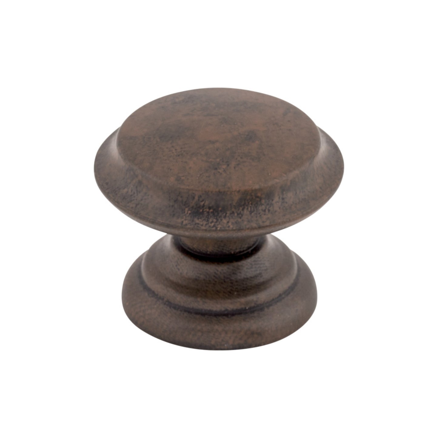 TOP KNOBS M1231 Flat Top 1 3/8" Diameter Round Knob - Patina Rouge