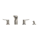 TOTO TBG01202U#BN Go Two-Handle Deck-Mount Roman Tub Filler Trim With Handshower - Brushed Nickel