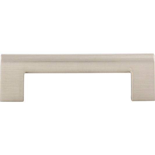 ATLAS 438-BRN Round Rail 3 3/4" Center to Center Bar Pull - Brushed Nickel