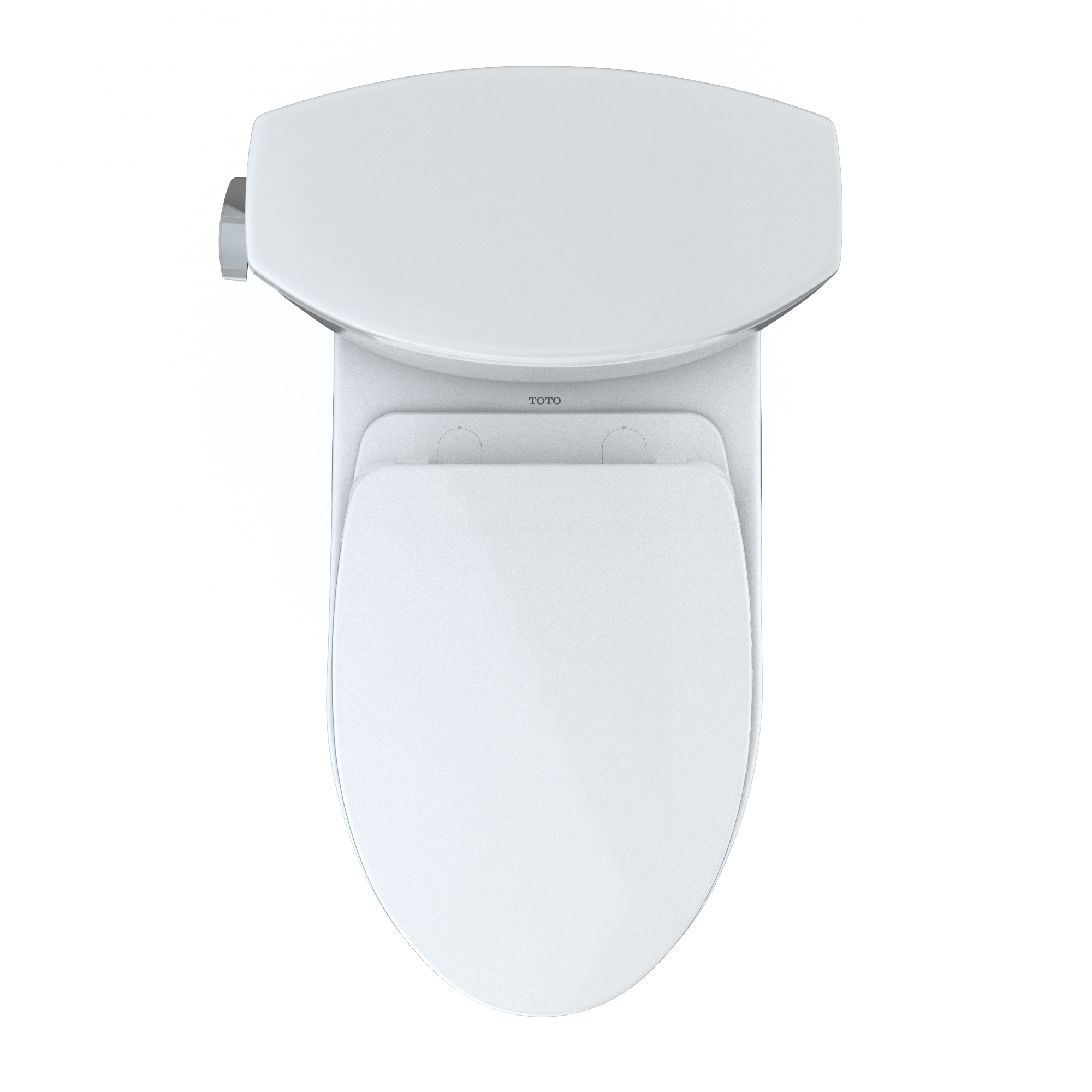 TOTO MS474124CEFG#01 Vespin Ii Two-Piece Elongated 1.28 Gpf Universal Height Toilet With Cefiontect And Ss124 Softclose Seat - Cotton White