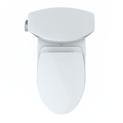 TOTO MS474124CEFG#01 Vespin Ii Two-Piece Elongated 1.28 Gpf Universal Height Toilet With Cefiontect And Ss124 Softclose Seat - Cotton White