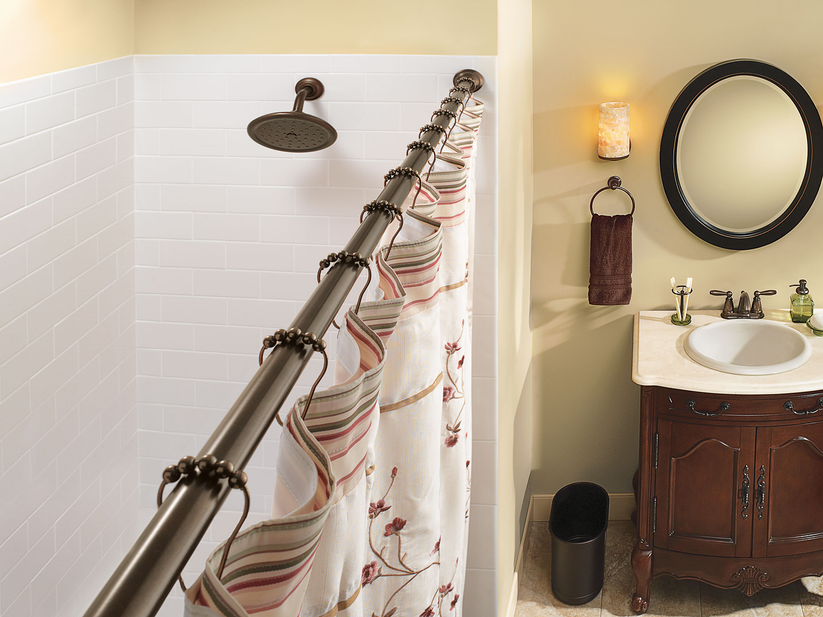 MOEN TR1000BL Matte black tension rod - Matte Black