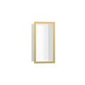 HANSGROHE 56096990 XtraStoris Individual Wall Niche Matte White with Design Frame 12"x 6"x 4" - Polished Gold Optic
