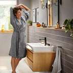 HANSGROHE 72557671 Rebris E Single-Hole Faucet 110 with Pop-Up Drain, 1.2 GPM - Matte Black