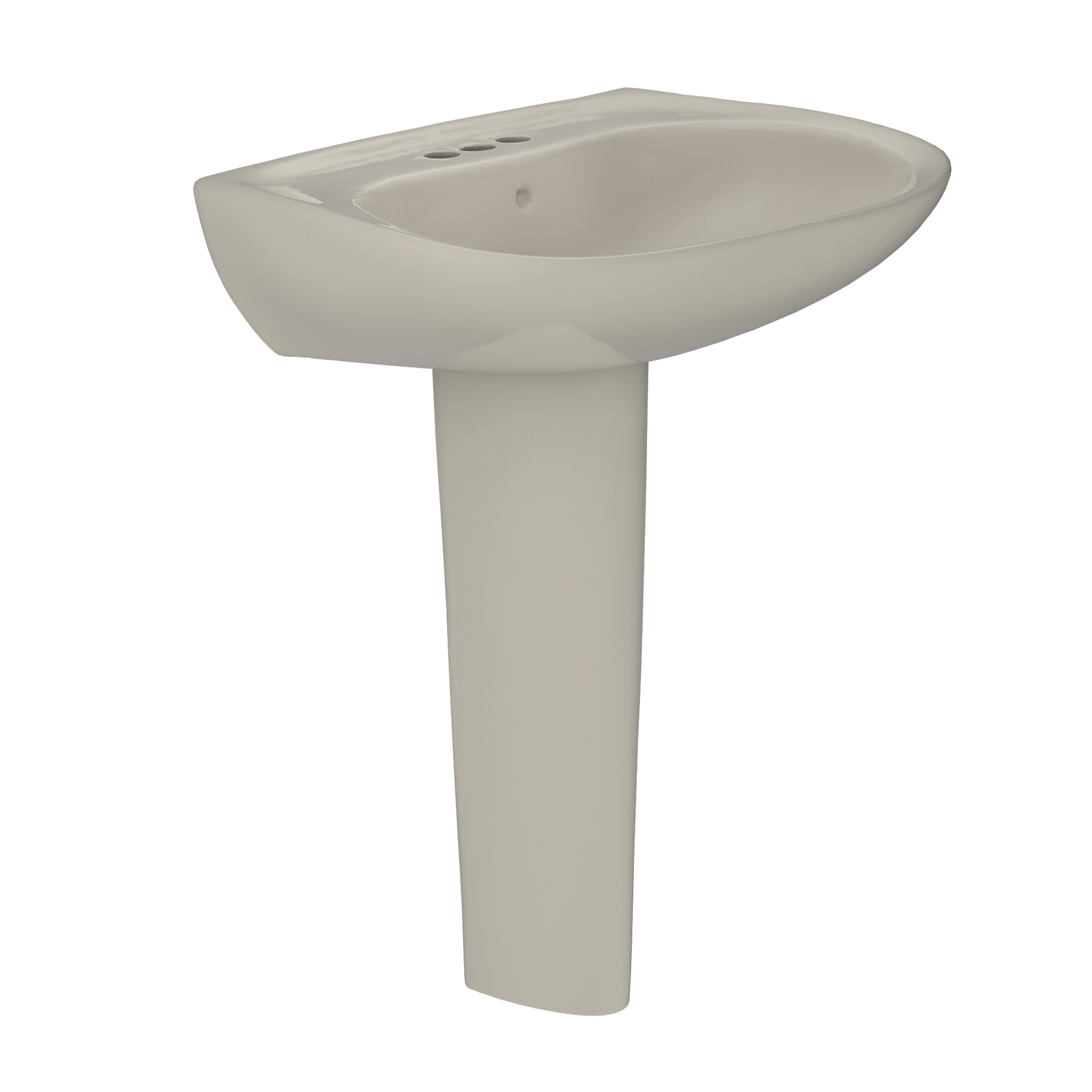 TOTO LPT242.4G#03 Prominence Oval Basin Pedestal Bathroom Sink With Cefiontect For 4 Inch Center Faucets - Bone
