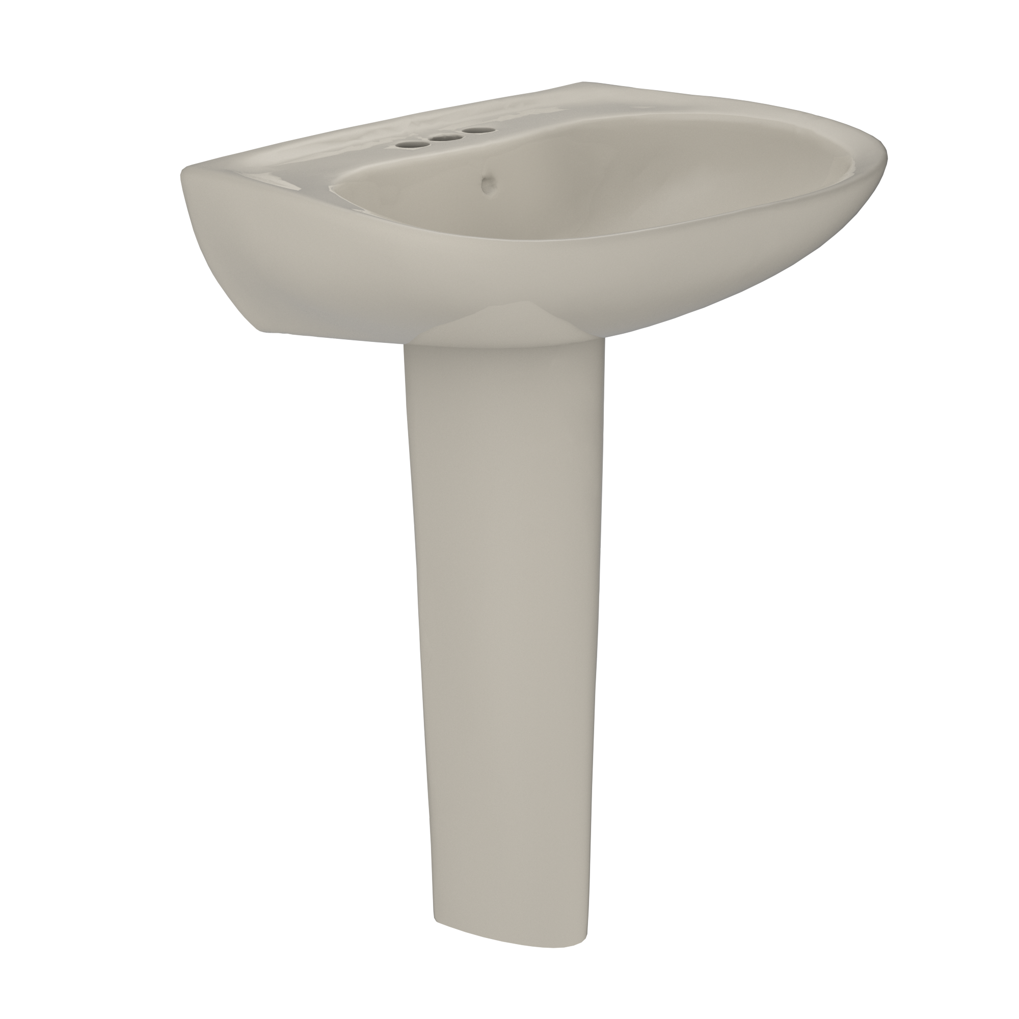 TOTO LPT242.4G#03 Prominence Oval Basin Pedestal Bathroom Sink With Cefiontect For 4 Inch Center Faucets - Bone