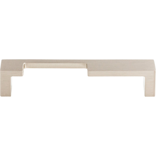 TOP KNOBS TK256BSN Modern Metro Notch Pull A 5" Center to Center Bar Pull - Brushed Satin Nickel