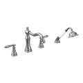 MOEN TS21104 Weymouth Two-Handle Diverter Roman Tub Faucet Including Handheld Shower - Chrome