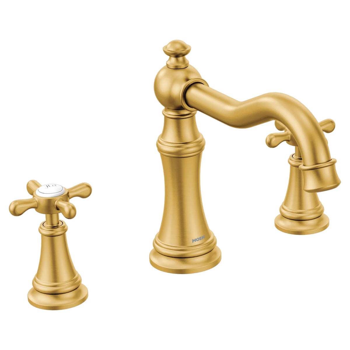 MOEN TS22101BG Weymouth Two-Handle High Arc Roman Tub Faucet - Brushed Gold