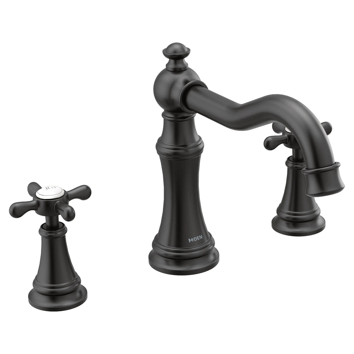 MOEN TS22101BL Weymouth Two-Handle High Arc Roman Tub Faucet - Matte Black