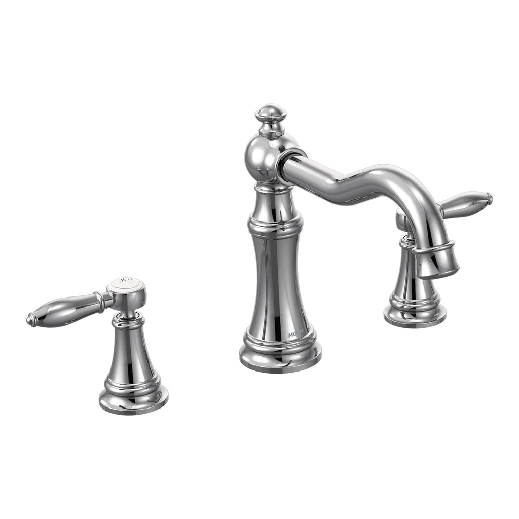 MOEN TS22103 Weymouth Two-Handle High Arc Roman Tub Faucet - Chrome