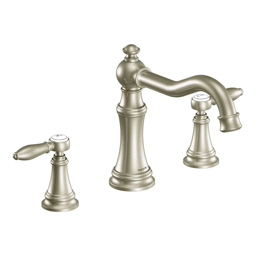 MOEN TS22103BN Weymouth Two-Handle High Arc Roman Tub Faucet - Brushed Nickel