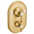 MOEN TS32100BG Weymouth Posi-Temp with Diverter Tub/Shower Valve Only - Brushed Gold