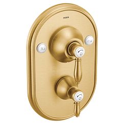 MOEN TS32100BG Weymouth Posi-Temp with Diverter Tub/Shower Valve Only - Brushed Gold