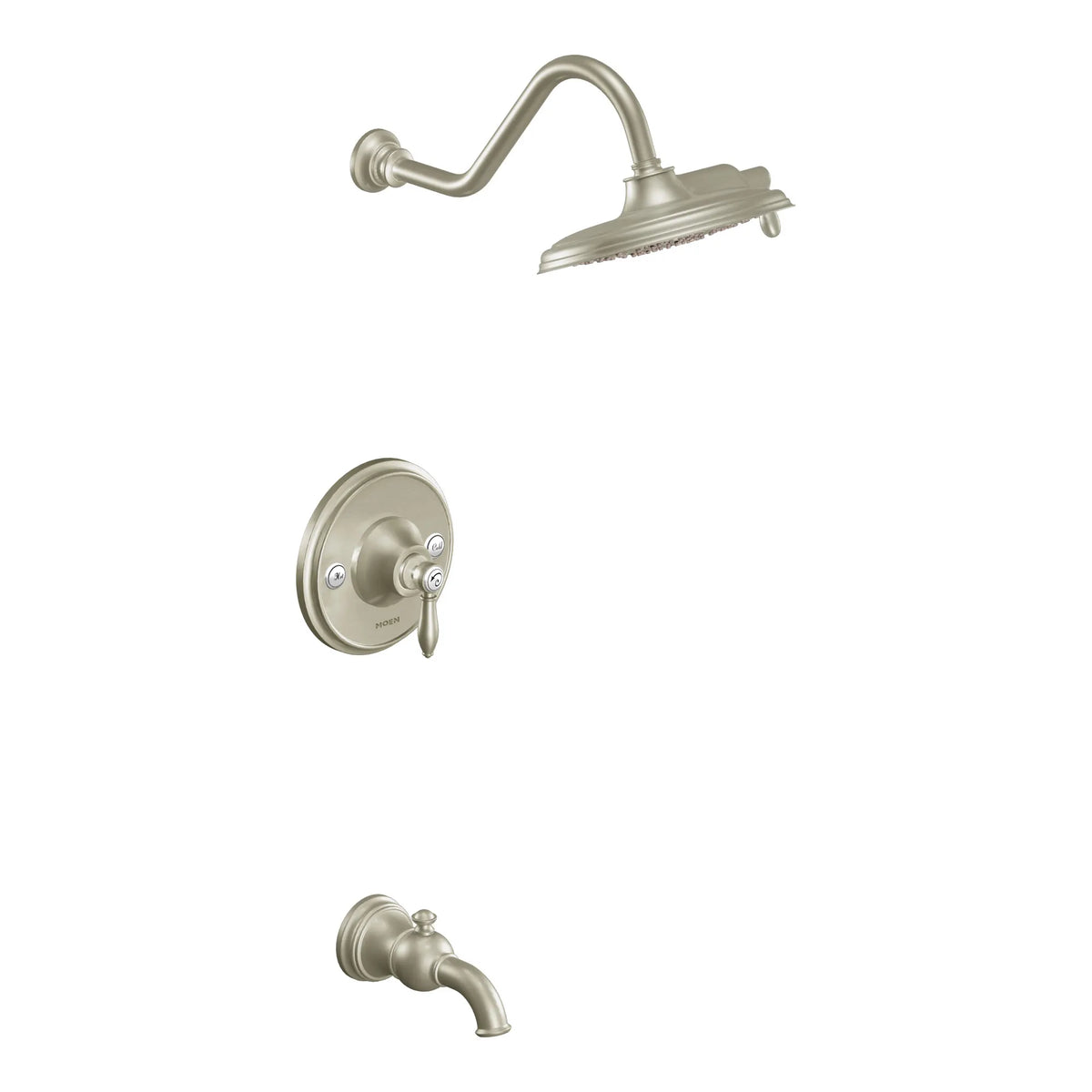 MOEN TS32104BN Weymouth Posi-Temp Tub/Shower - Brushed Nickel