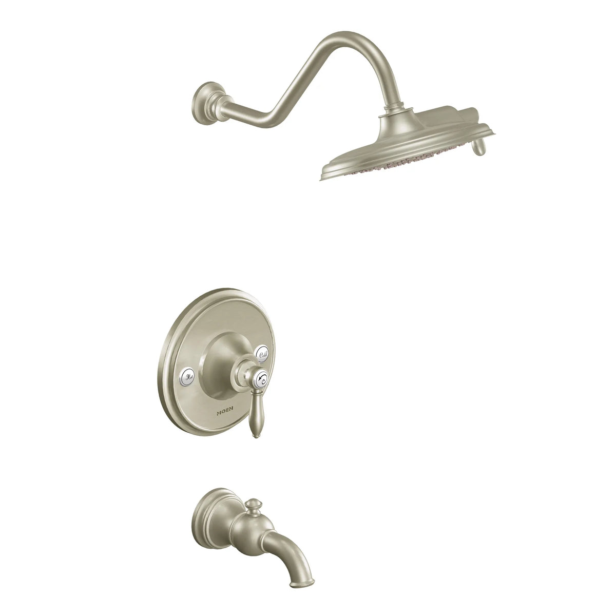 MOEN TS32104EPBN Weymouth Posi-Temp Eco-Performance Tub/Shower - Brushed Nickel