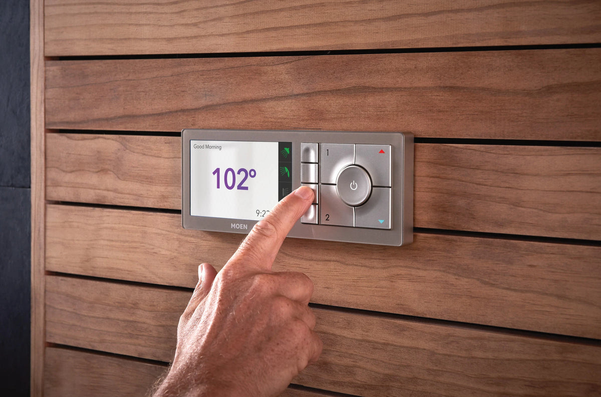 MOEN TS3304TB Smart Shower 4-Outlet Shower Controller - Terra Beige