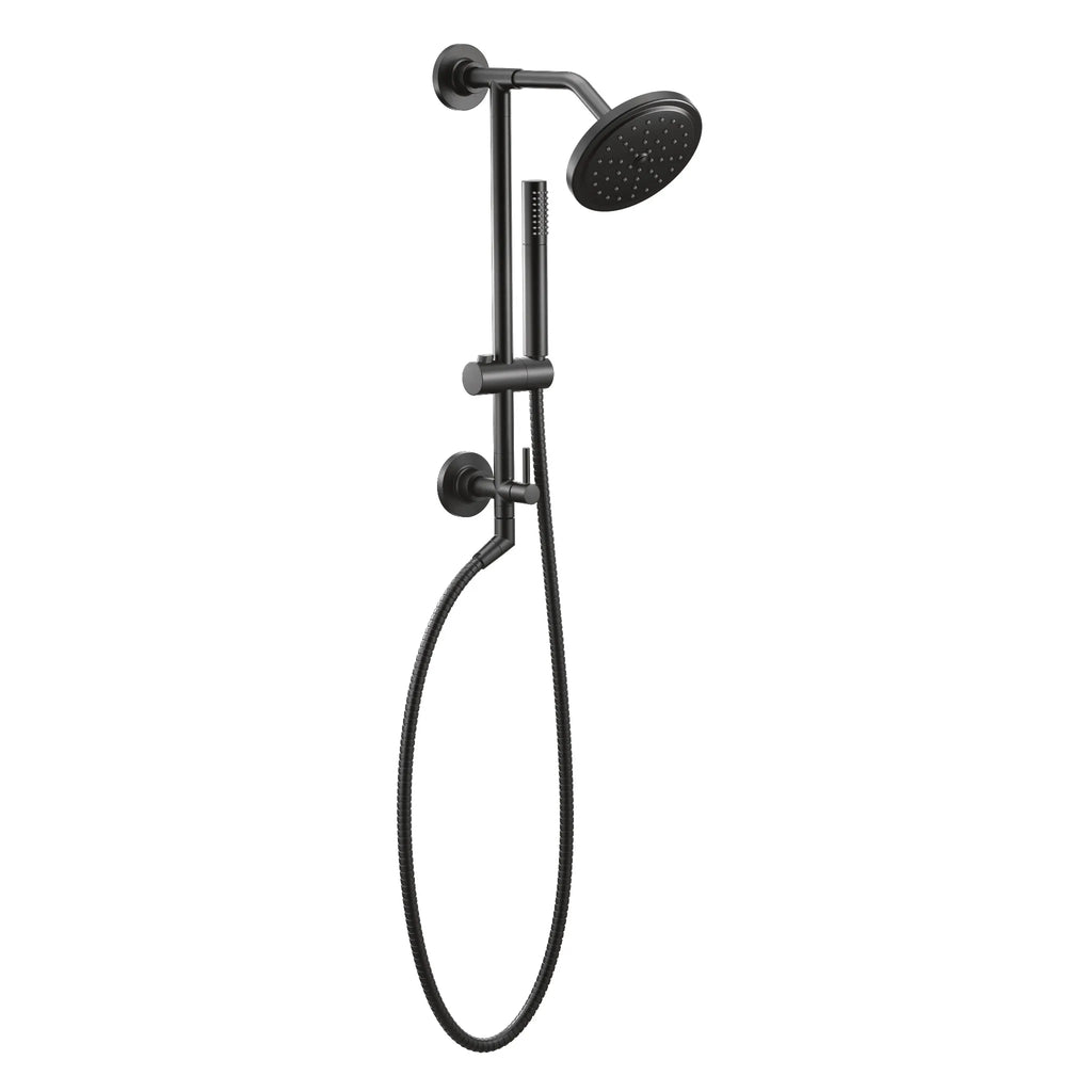 MOEN S176EP15BL One-Function 6-3/4" Diameter Spray Head Rainshower - Matte Black