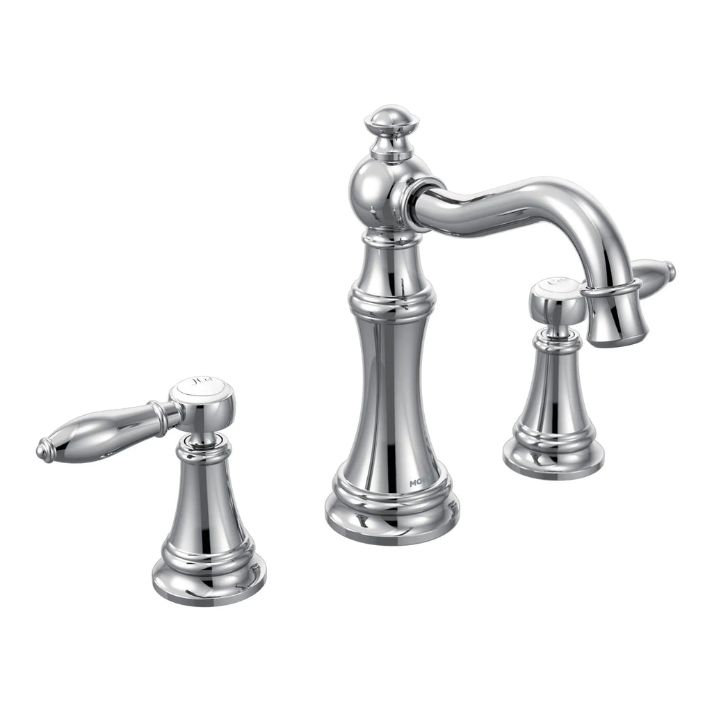 MOEN TS42108 Weymouth Two-Handle High Arc Bathroom Faucet - Chrome
