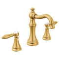 MOEN TS42108BG Weymouth Two-Handle High Arc Bathroom Faucet - Brushed Gold