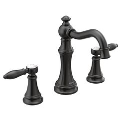 MOEN TS42108BL Weymouth  Two-Handle Bathroom Faucet In Matte Black