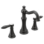 MOEN TVS42108BL Weymouth Two-Handle High Arc Bathroom Faucet - Matte Black