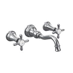 MOEN TS42112 Weymouth  Two-Handle Wall Mount Bathroom Faucet In Chrome