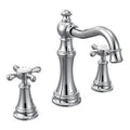 MOEN TS42114 Weymouth Two-Handle High Arc Bathroom Faucet - Chrome