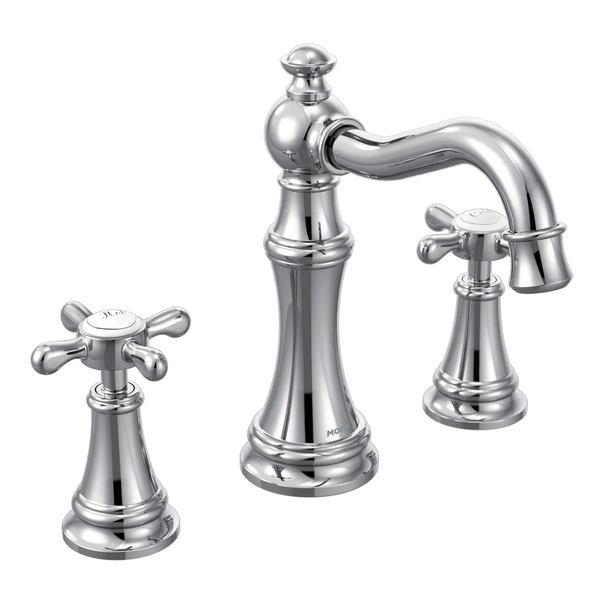 MOEN TVS42114 Weymouth Two-Handle High Arc Bathroom Faucet - Chrome