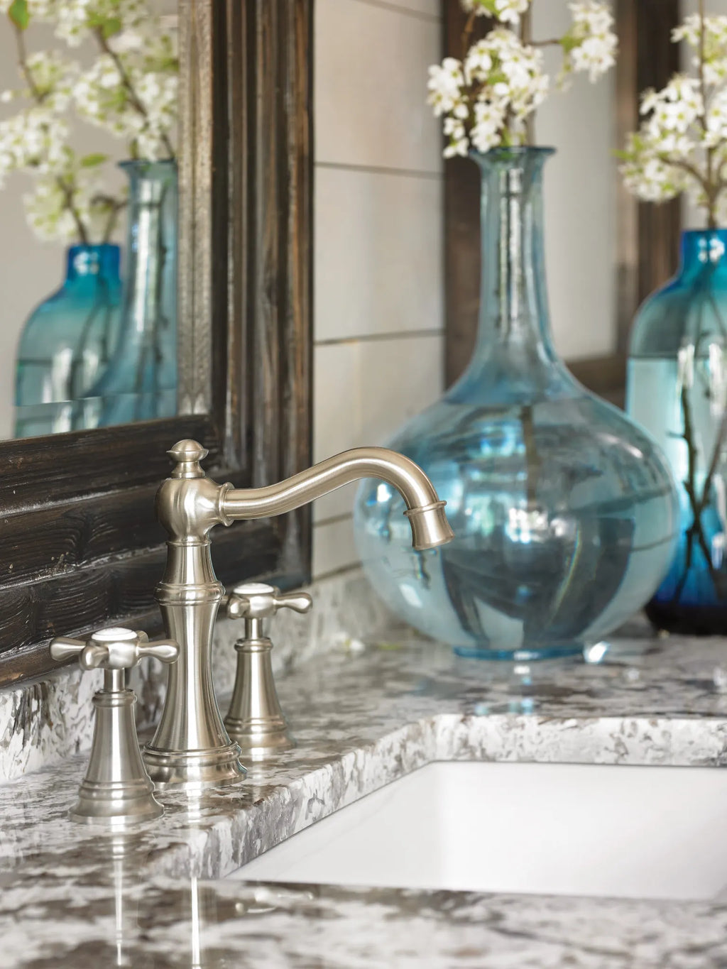 MOEN TVS42114 Weymouth Two-Handle High Arc Bathroom Faucet - Chrome