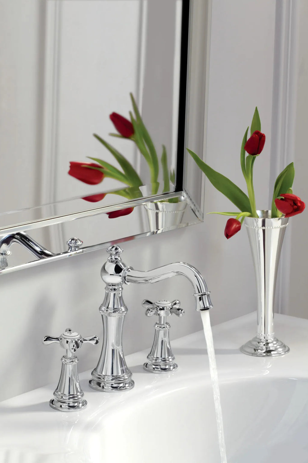 MOEN TS42108 Weymouth Two-Handle High Arc Bathroom Faucet - Chrome