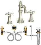 MOEN TVS42114NL Weymouth Two-Handle High Arc Bathroom Faucet - Polished Nickel