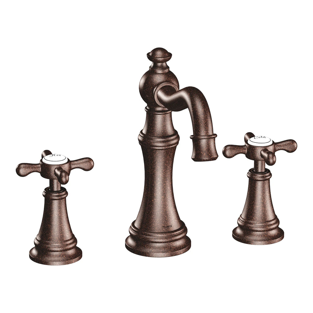 MOEN TVS42114ORB Weymouth Two-Handle High Arc Bathroom Faucet - Oil Rubbed Bronze