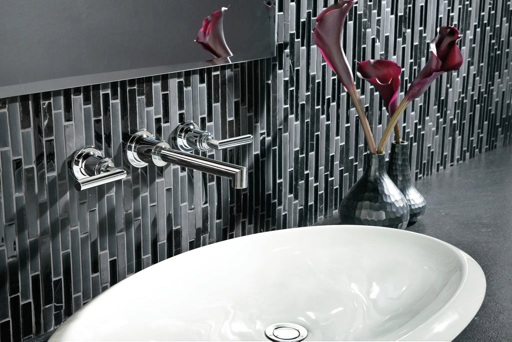 MOEN TS43003 Arris Two-Handle Wall Mount Bathroom Faucet - Chrome