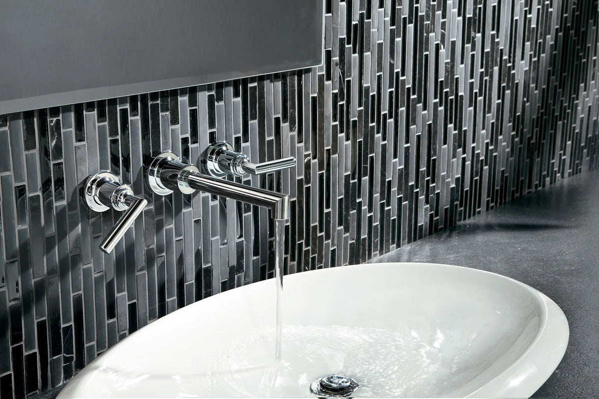 MOEN TS43003 Arris Two-Handle Wall Mount Bathroom Faucet - Chrome