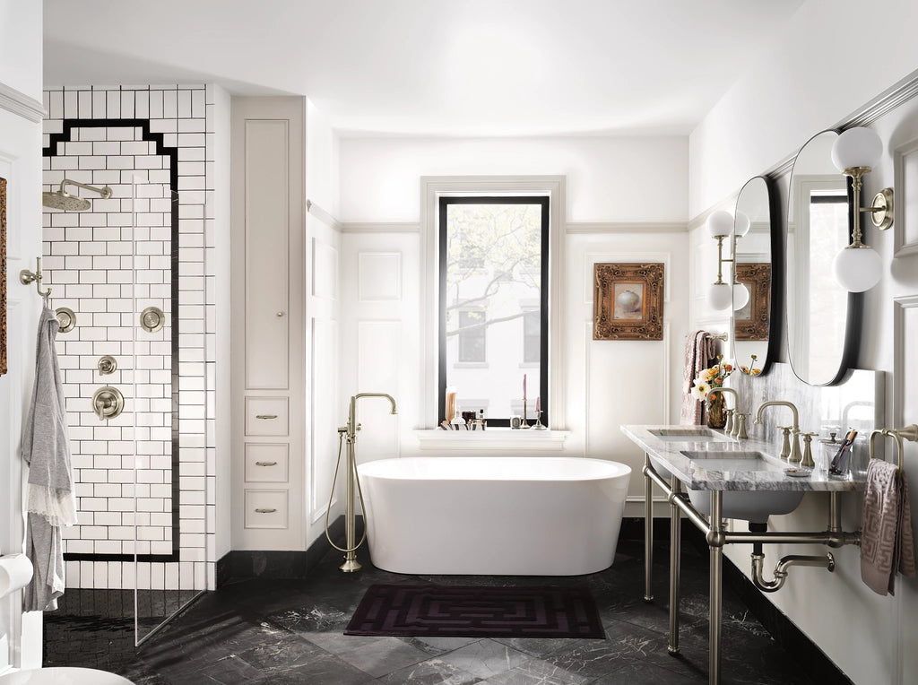 MOEN S44507BN Colinet One-Handle Tub Filler Includes Hand Shower - Brushed Nickel