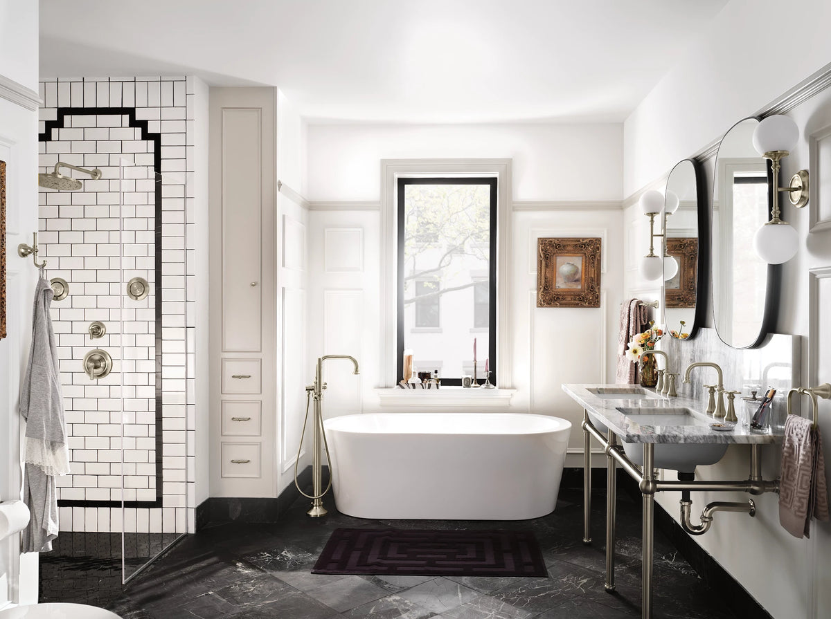MOEN S44507BN Colinet One-Handle Tub Filler Includes Hand Shower - Brushed Nickel