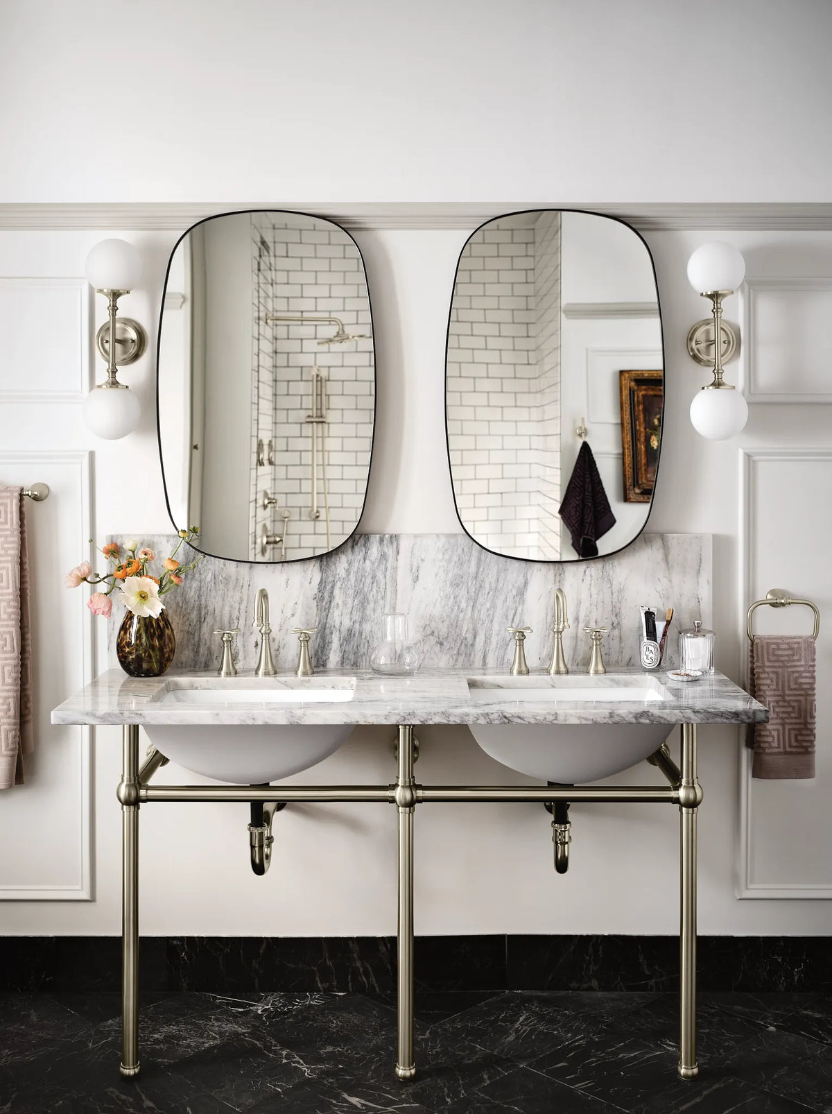MOEN TS44103BN Colinet Two-Handle High Arc Bathroom Faucet - Brushed Nickel