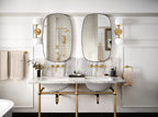 MOEN TS44104BG Colinet Two-Handle Wall Mount Bathroom Faucet - Brushed Gold