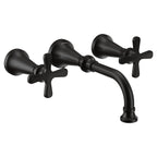 MOEN TS44105BL Colinet Two-Handle Wall Mount Bathroom Faucet - Matte Black