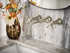 MOEN TS44105BN Colinet Two-Handle Wall Mount Bathroom Faucet - Brushed Nickel