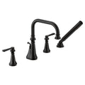 MOEN TS44504BL Colinet Two-Handle High Arc Roman Tub Faucet - Matte Black